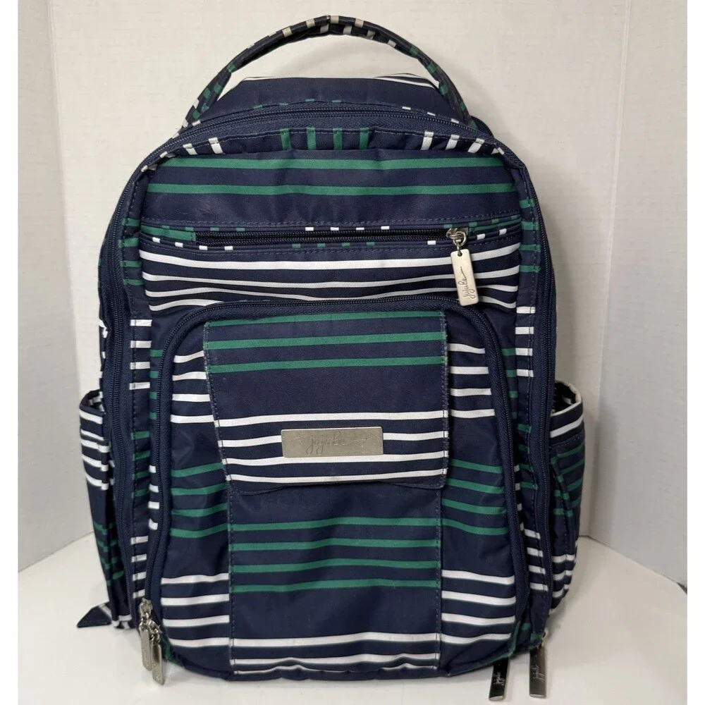 JuJuBe Be Right Back BRB Backpack Diaper Bag Providence Coastal EUC